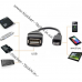 USB OTG кабель-перехідник microUSB to USB. (підключення до телефону мишки, клавіатури, флешку та ін.)